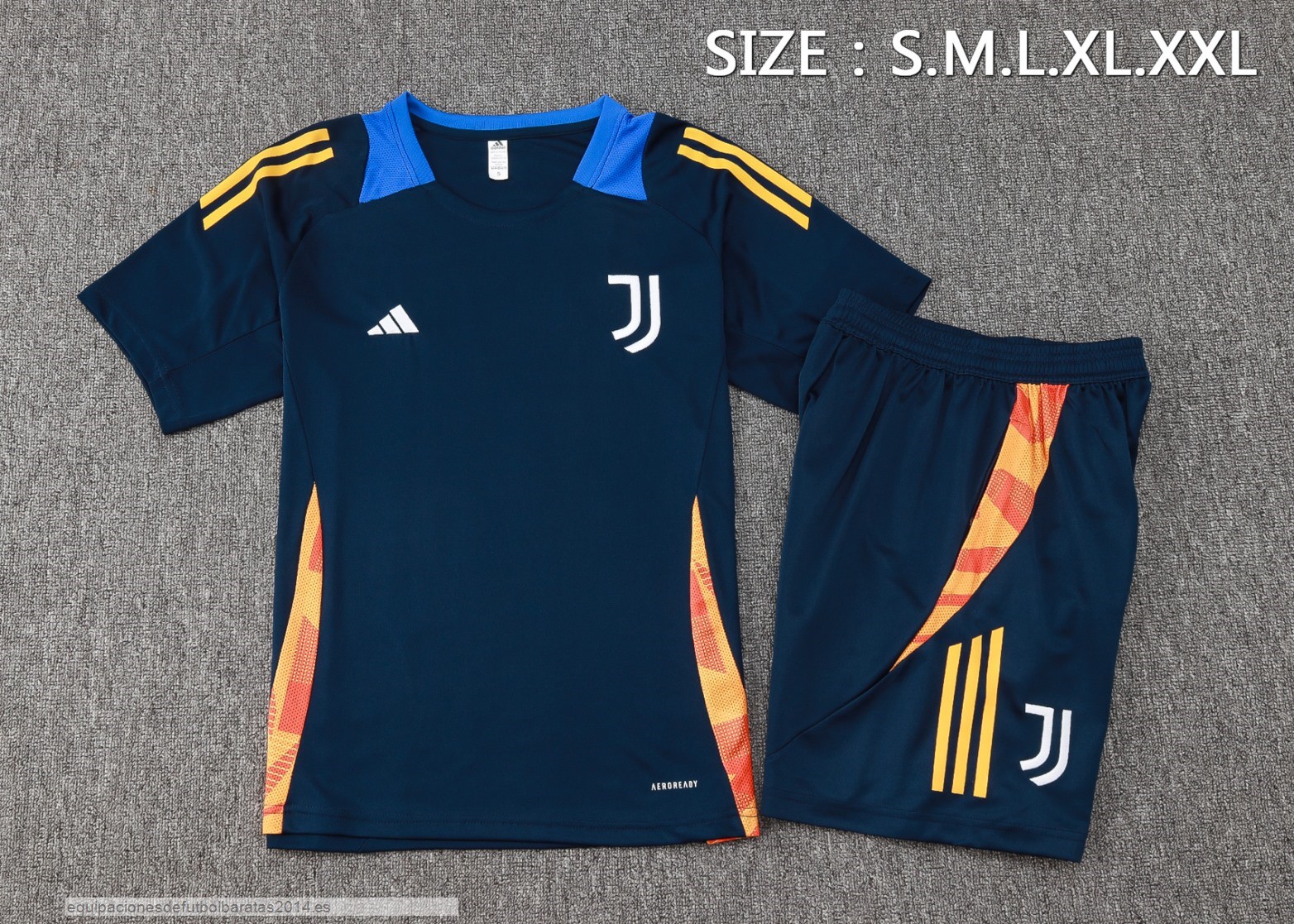 Nuevo Entrenamiento Conjunto Completo Juventus 24/25 Azul Marino Baratas